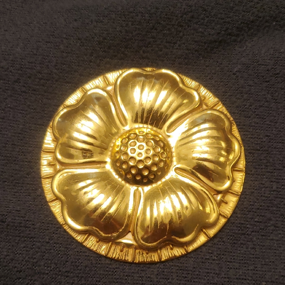 Miriam Haskell Gold-Tone Brooch